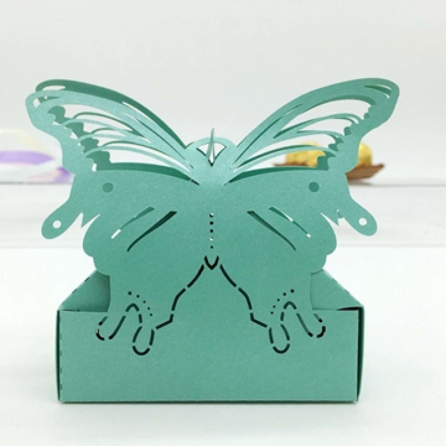 Laser Cut Butterfly Candy Box Wedding Supplies Customized 